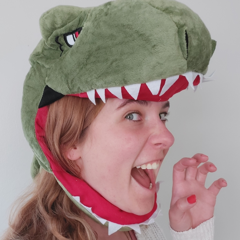 Dinosaur Hat Head Mask Costume